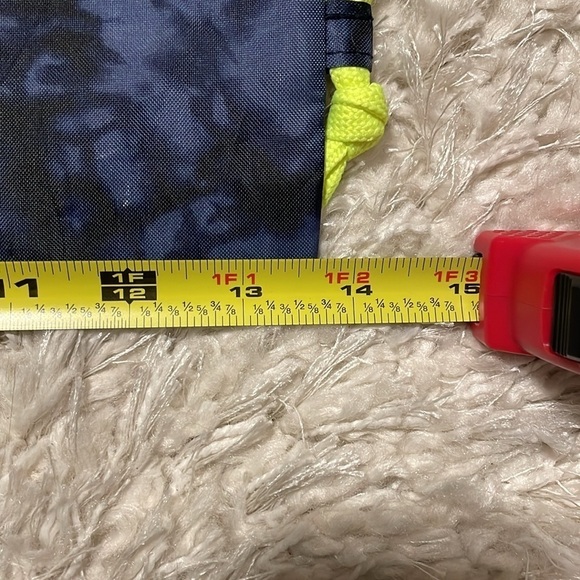 ATHLETA Girl Blue Tie Dye Cinch Sack Workout Backpack - Picture 4 of 8